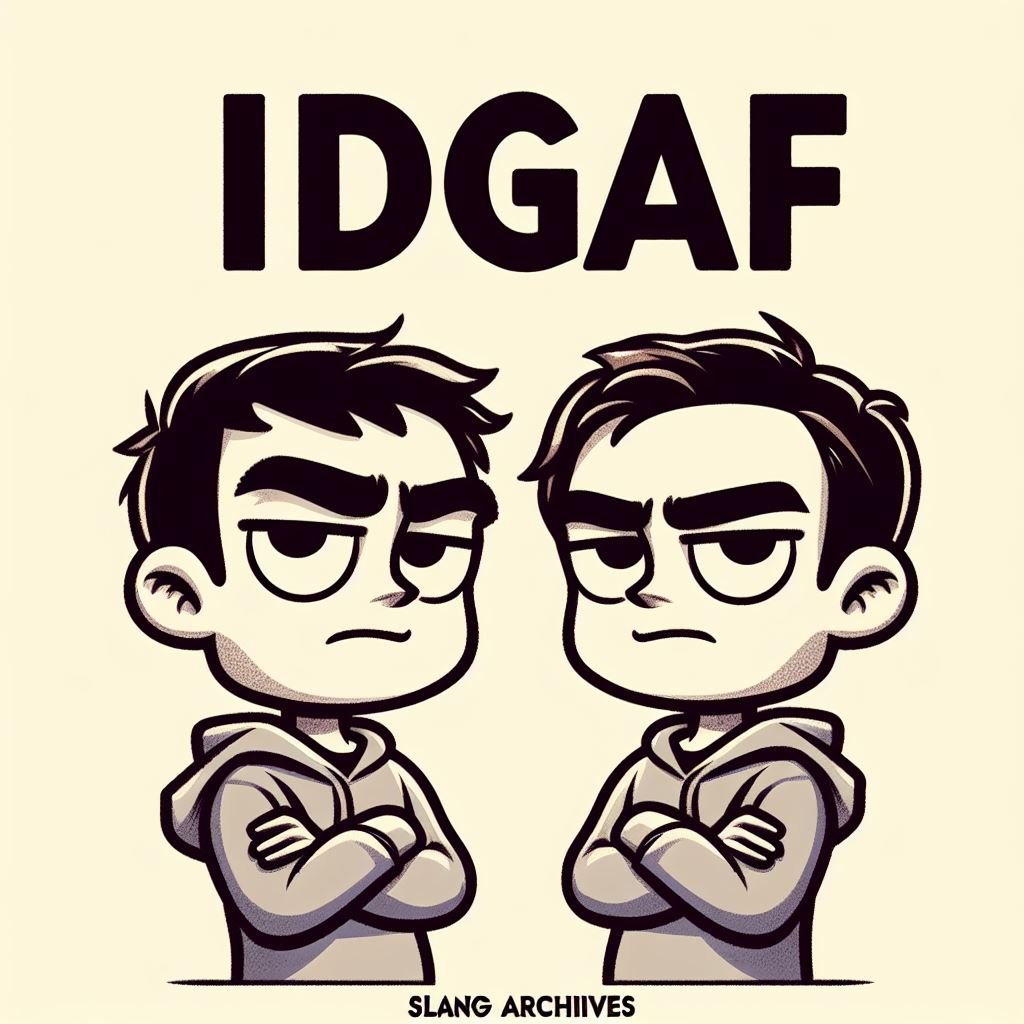 What does IDGAF mean | Slang Archives Featured